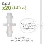 1 - 100m 1 / 4 ''clair pvc micro jardin irrigation tuyau souple 4 / 6mm tube en plastique transparent ...