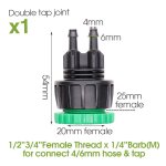 1 - 100m 1 / 4 ''clair pvc micro jardin irrigation tuyau souple 4 / 6mm tube en plastique transparent ...
