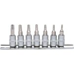 1 / 4' jeu de douilles tournevis, torx perc�, 7pcs, tb10 - tb40