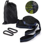 1 paire de sangles de fixation pour hamac, sangles d'arbre avec 14 boucles, 280 cm x 2, 5 cm, charge ...