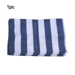 1 pices chaise longue de plage tissu de tissu polyester tissu 120x44 cm rayures bleues et blanches housse ...