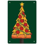 1 plaque métallique en forme de sapin de noël, pizza, vintage, rétro, pour bar, pub, salon, cuisine, ... 1 plaque métallique en forme de sapin de noël, pizza, vintage, rétro, pour bar, pub, salon, cuisine, ...