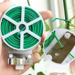 1 rouleau 100m multifonctionnel en plastique acier torsion cravate robuste réutilisable jardin fleur ... 1 rouleau 100m multifonctionnel en plastique acier torsion cravate robuste réutilisable jardin fleur ...