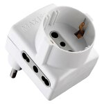 1 x adaptateur triple gain de place 2p + prise t16a - art. 70066