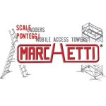 1 x aluminium h. cm 410 barreaux 14 echelle parallele large marche chez marchetti