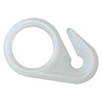 1 x anneau en nylon pour rideau de douche mm 47 - pcs. dix