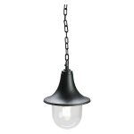 1 x applique a suspension avec cha�ne marine 60 w - 30 x 22 x 11 cm noire