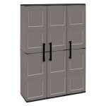 1 x armoire haute avec porte balai gratuit 102 x 37 x h 163 cm