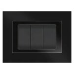 1 x assiette elite couleur noire 3 places - 5703 / ab