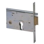1 x bq zinc f. mm 16 f. sagom + scr h. mm 82 e. mm 60 serrure metallique a mortaise electrique droite ...