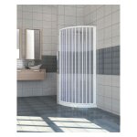 1 x cabine de douche avec une porte kama 90x90 cm - h 185