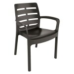 1 x chaise en polypropylene borneo blanche