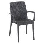 1 x chaise en polypropylene indiana blanche