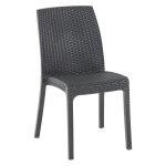 1 x chaise en polypropylene virginia blanche