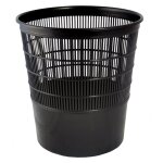 1 x corbeille a dechets en pvc, modele rond