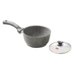 1 x cuisson avec couvercle en verre coeur de pierre ø cm. 16 - 1 poignee 1 x cuisson avec couvercle en verre coeur de pierre ø cm. 16 - 1 poignee
