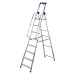 1 x echelle double professionnelle avec poignees 8 gr. - ouvert 244 cm / ferme 265 cm 1 x echelle double professionnelle avec poignees 8 gr. - ouvert 244 cm / ferme 265 cm