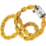 1 x + gaine mm 5, 5 l. cm 150 chaine de securite cimentee carre + cadenas viro