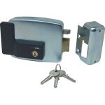 1 x galvanise rond fixe + scr e. mm 60 serrure metallique droite appliquer electr 11921 est cisa