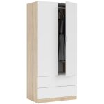 1 x kit armoire 2 portes + 2 tiroirs 80x52xh180 cm
