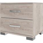 1 x kit de chevet 2 tiroirs 41x48x36 chene gris 1 x kit de chevet 2 tiroirs 41x48x36 chene gris