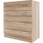 1 x kit commode 4 tiroirs 90x45x80 chene