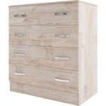 1 x kit commode 4 tiroirs 90x45x80 chene