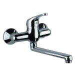 1 x melangeur d evier mural fiore king