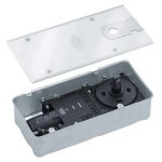 1 x mm 277x70x110 plaque inox force 1 / 3 + stop 90 ferme - porte au sol dc477 assa abloy