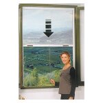 1 x moustiquaire enroulant verticale 80 x 170 cm bronze
