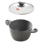 1 x pot avec couvercle en verre coeur de pierre ø cm. 24 1 x pot avec couvercle en verre coeur de pierre ø cm. 24