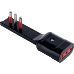 1 x rosi 90 adaptateur ultra - plat 10a 2p + t / prise