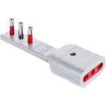 1 x rosi 90 adaptateur ultra - plat 16a 2p + t / prise