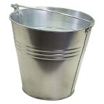1 x seau en acier galvanise 12 litres