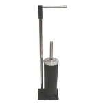 1 x support gratuit avec porte - rouleau + porte - brosse de wc