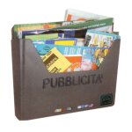 1 x support publicitaire carrousel alubox gris