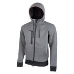 1 x sweat - shirt de travail tasty taille xxl - gris