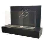 1 x table / mur bio cheminee maya kw 2, 47 - couleur noir