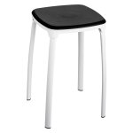1 x tabouret de bain siege blanc