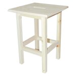 1 x tabouret haut 30 x 30 xh 45 cm - bois clair