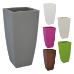 1 x vase carre stilo cm 33 x 33 xh 70 - 15 lt. anthracite 1 x vase carre stilo cm 33 x 33 xh 70 - 15 lt. anthracite