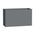 1 x vase rectangulaire pot de fleurs anthracite