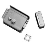 1 x vern c. round fixe + scr + puls + roof e. mm 50 serrure portail gauche appliquer electrique 688 yale ...