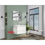 1 x zz - base pour nouveau meubles de salle de bains splash cm. 80