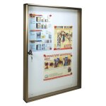 1 xalubox tableau d affichage aimant bc5 55x5x73 bronze