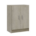 1 xkit armoire polyvalente 2 portes 59x37xh80 cm chene