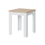 1 xkit table pliante 67x67x135 cm chene blanc