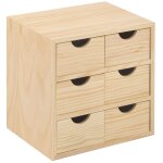 1 xmini commode 6 tiroirs 28x20xh28 cm