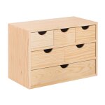 1 xmini commode 6 tiroirs 40x20xh28 cm