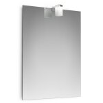 1 xmiroir encastre avec lampe led 60x80 cm